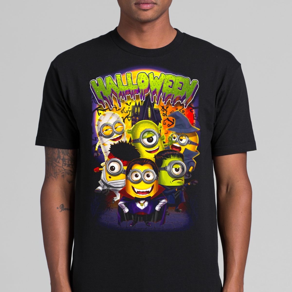 Halloween minions T-shirt Funny Tee