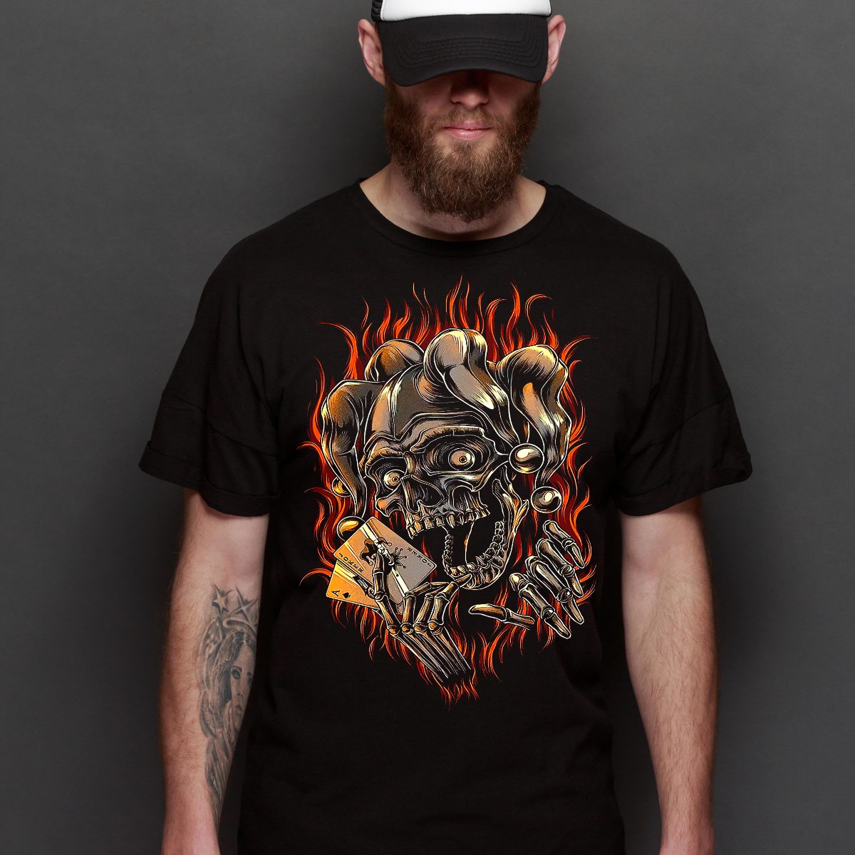 Skull Joker T-Shirt Joker Tee