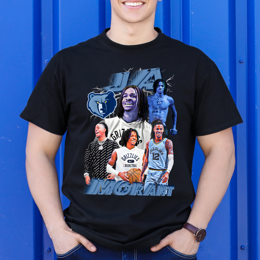 Ja Morant V7 NBA T-Shirt Sport Athlete Family Tee