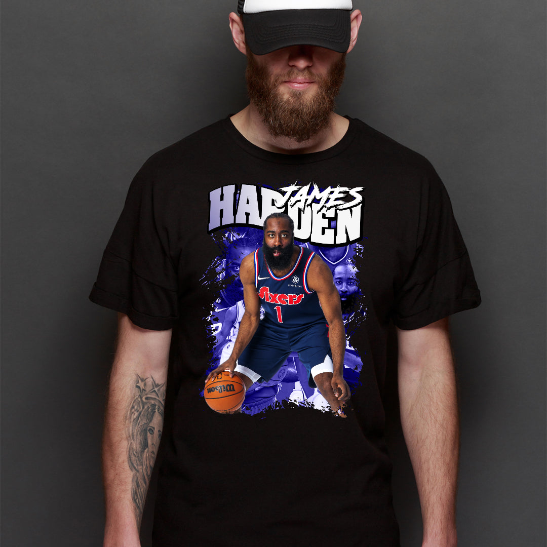 James Harden V7 NBA T-Shirt Sport Athlete Family Tee