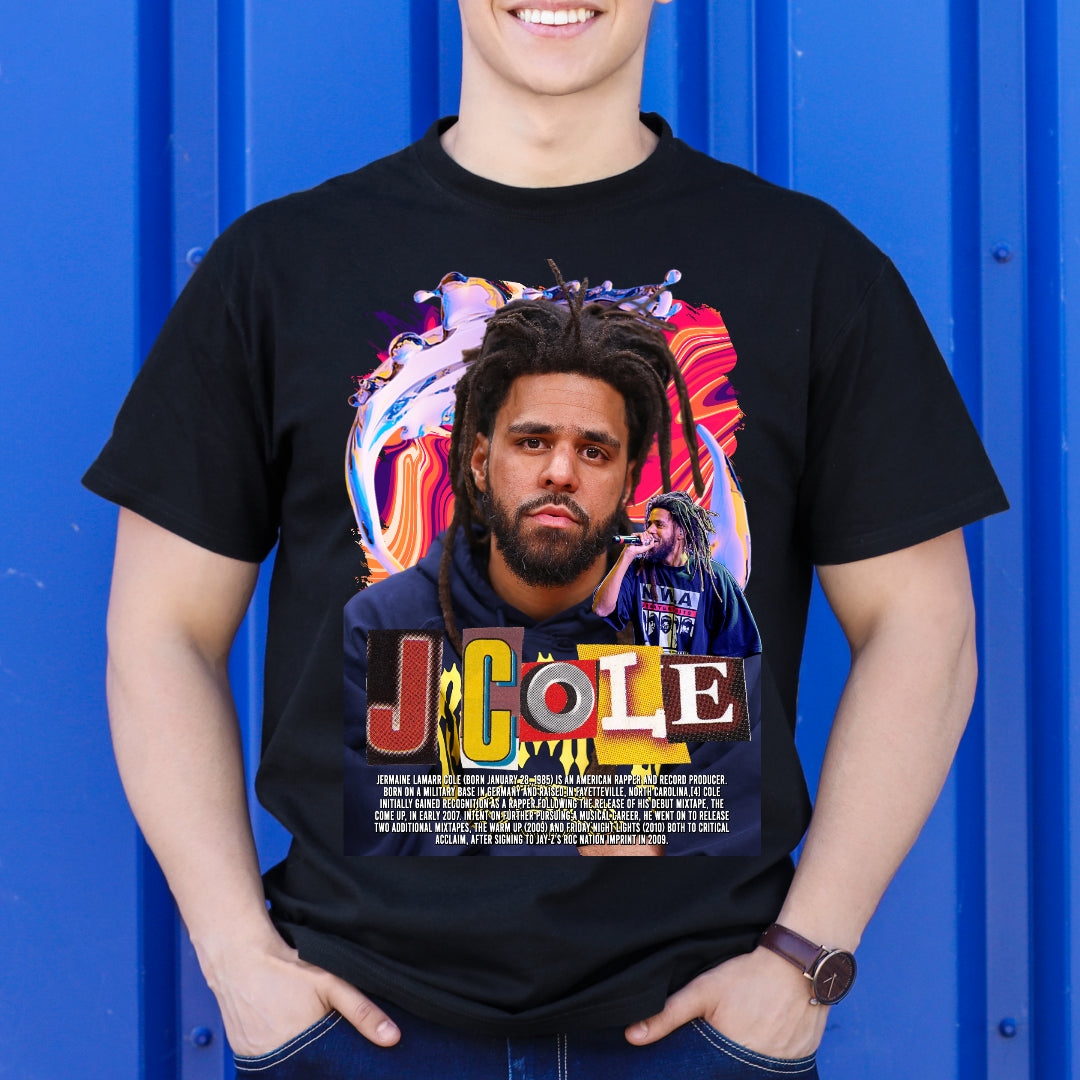J. Cole V4 T-Shirt Rapper Family Fan Music Hip Hop Culture