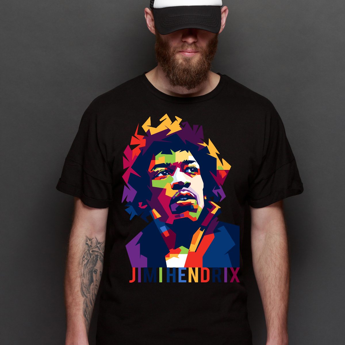 Jimi Hendrix T-Shirt Guitar Hero Family Tee Music Rock And Roll