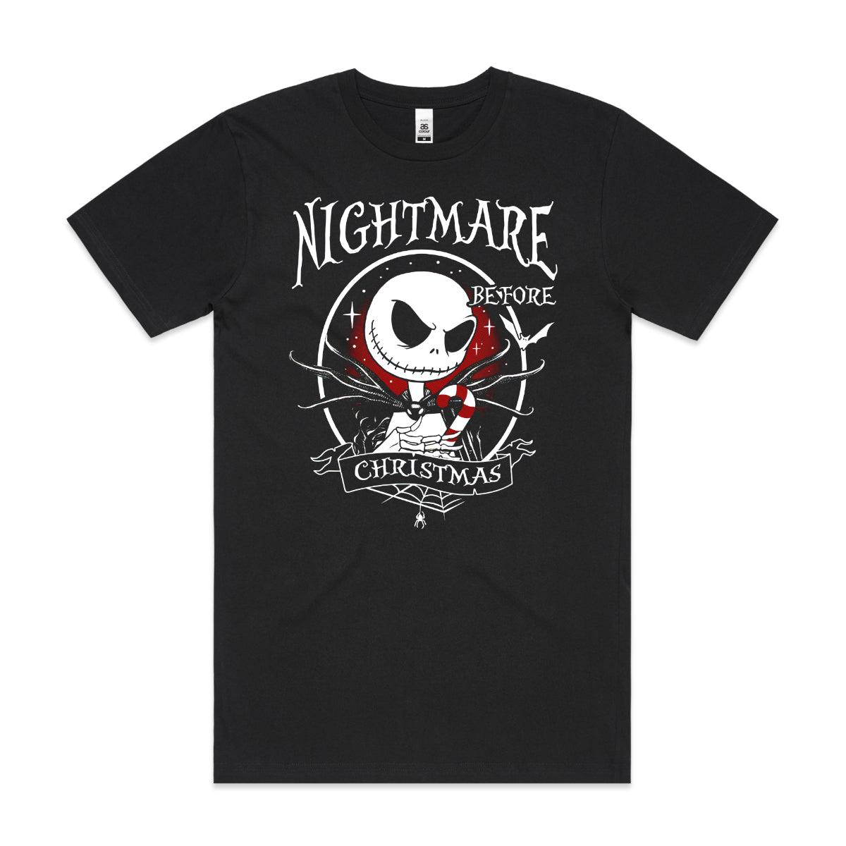 Nightmare Before Christmas Jack Skellington T-shirt Movie Tee