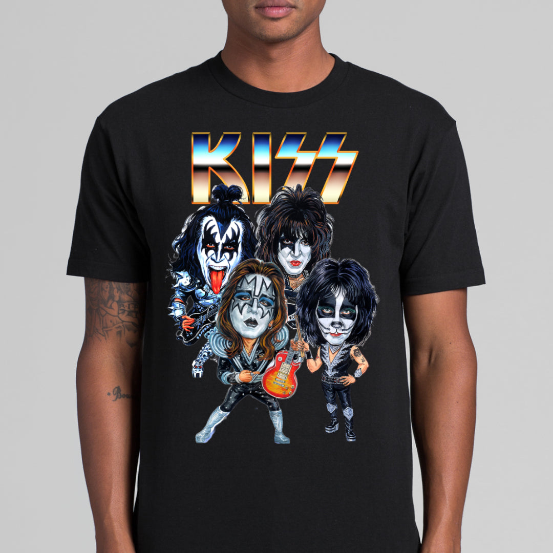 Kiss Band T-shirt Artist Family Music Heavy Metal Tee