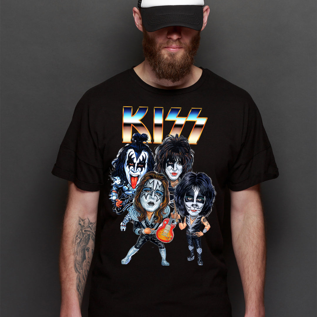 Kiss Band T-shirt Artist Family Music Heavy Metal Tee