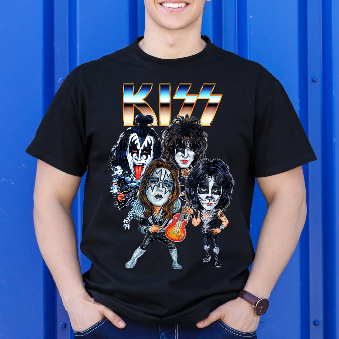 Kiss Band T-shirt Artist Family Music Heavy Metal Tee