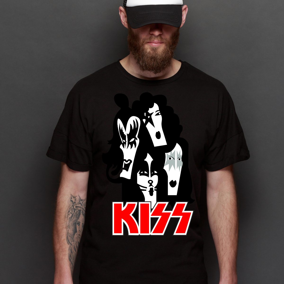 KISS T-Shirt V13 Band Family Tee Music Heavy Metal