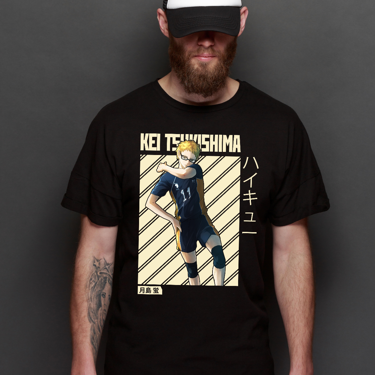 Haikyuu!! Kei Tsukishima T-Shirt Japanese Anime Tee