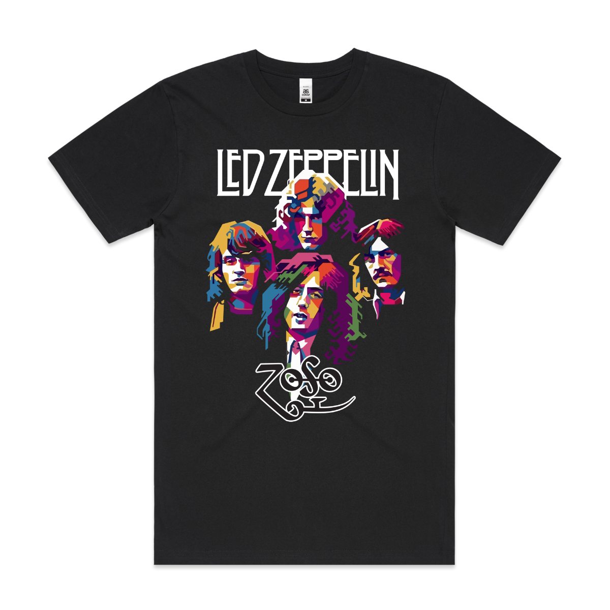 Led Zeppelin V5 T-shirt Artist Family Music Rock And Roll Tee