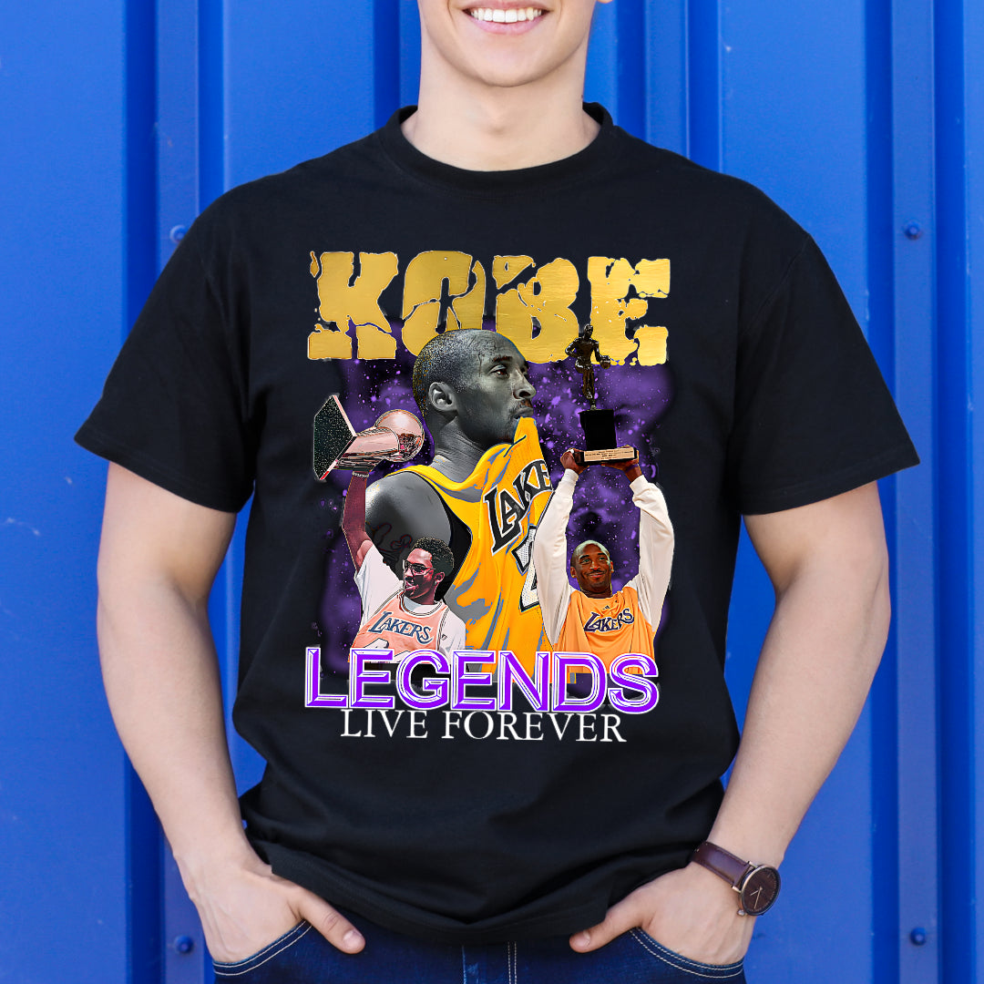 Kobe Bryant V22 NBA T-Shirt Sport Athlete Family Tee