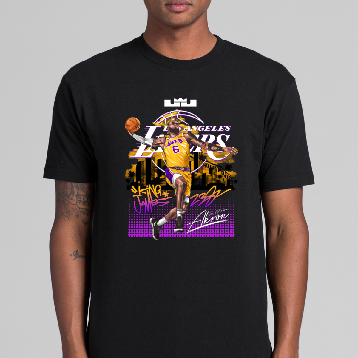 LeBron James V23 NBA T-Shirt Sport Athlete Family Tee