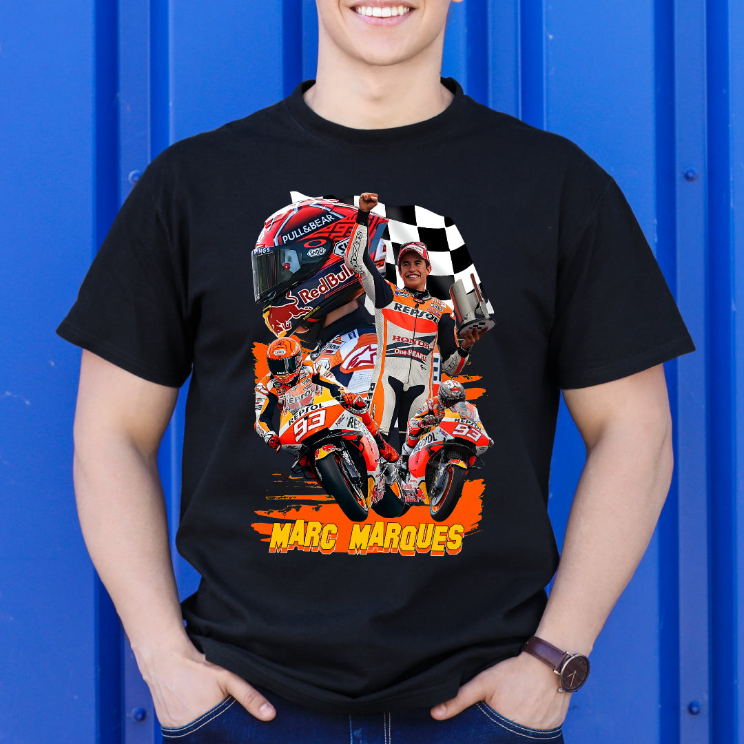 Marc Marquez T-shirt Motorcycle Road Racer Tee