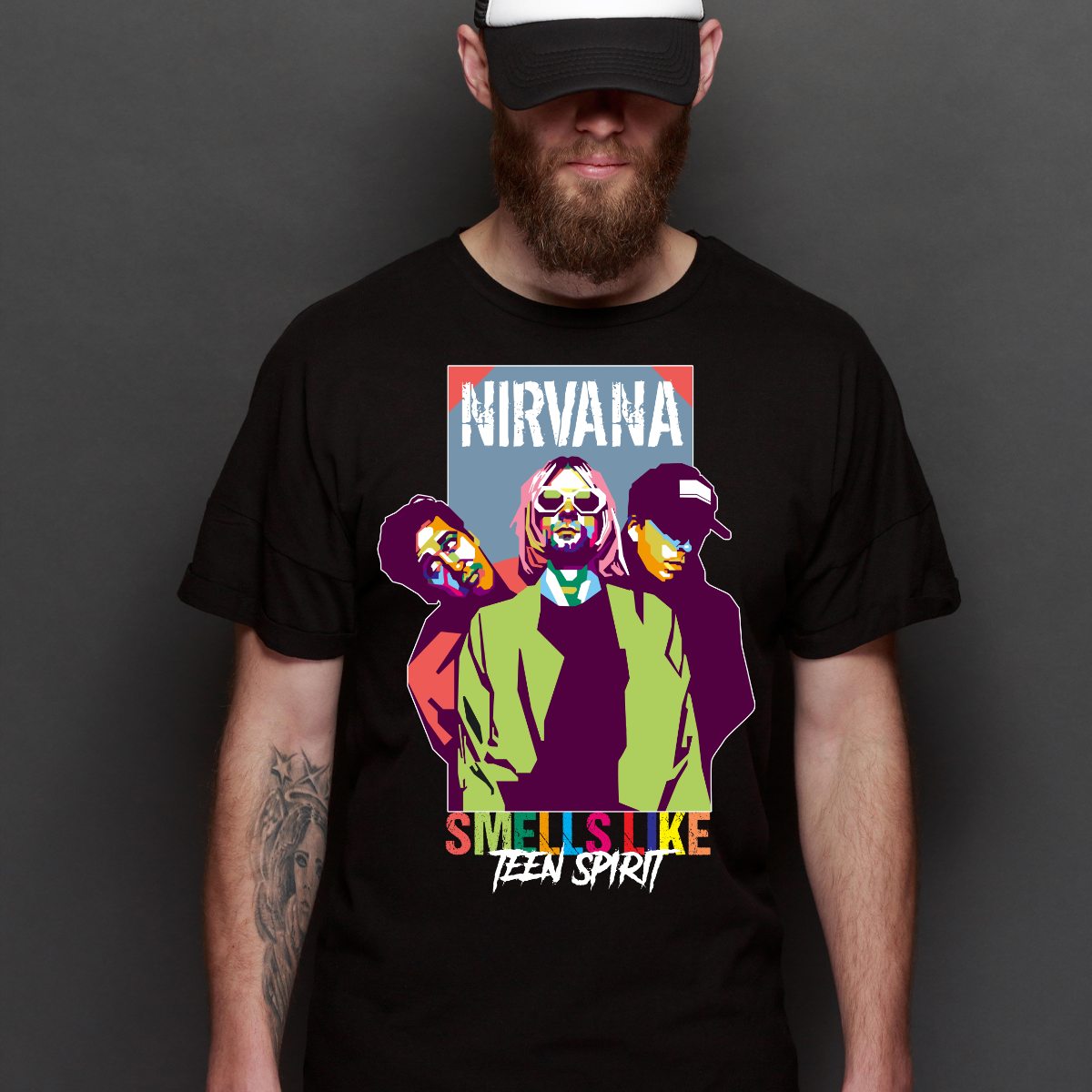 NIRVANA V6 T-Shirt Band Family Tee Music Rock And Roll