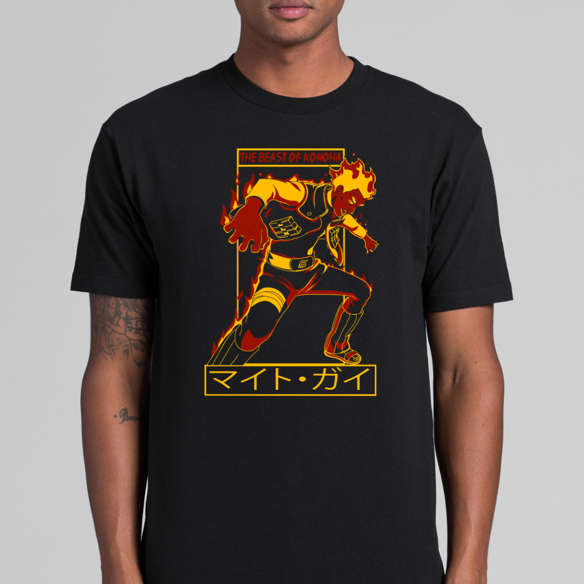 Naruto Might Guy Sensei T-Shirt Japanese Anime Tee