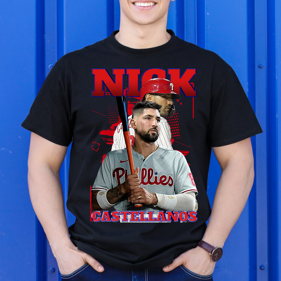 Nick Castellanos MLB T-Shirt Sport Athlete Family Tee Baseball