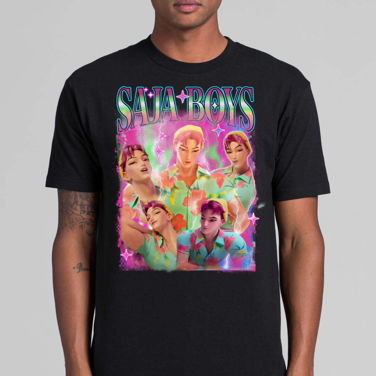Saja Boys K-pop Demon Hunters V22 T-shirt Animation Movie Tee