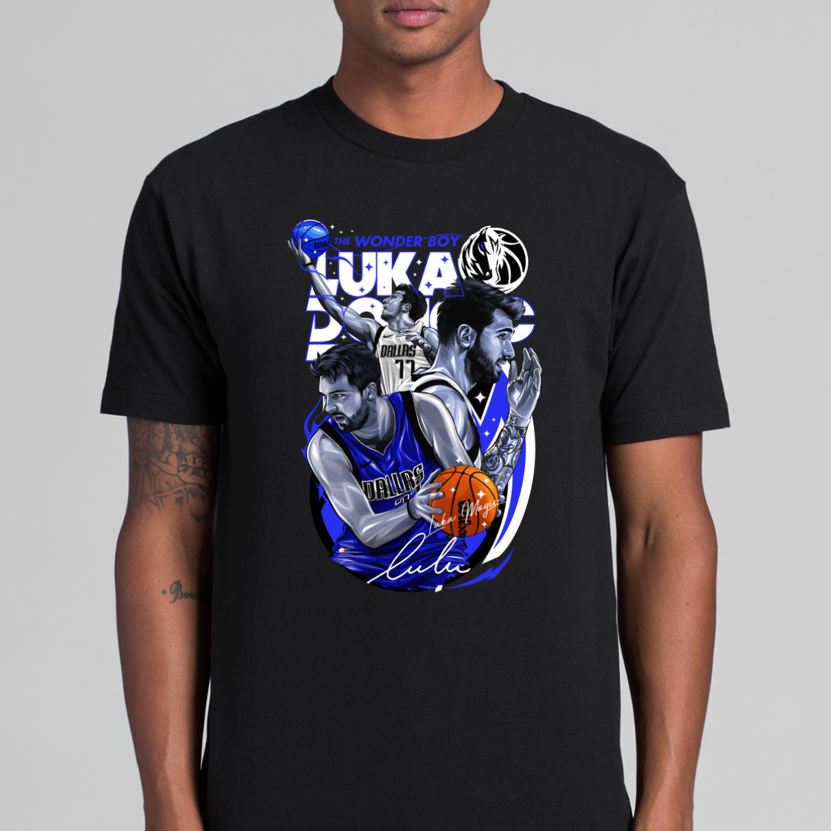 Luka Dončić V2 NBA T-Shirt Sport Athlete Family Tee