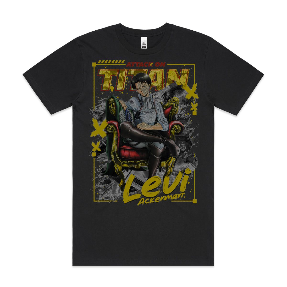 Attack on Titan Levi Ackerman V3 T-shirt Japanese anime Tee