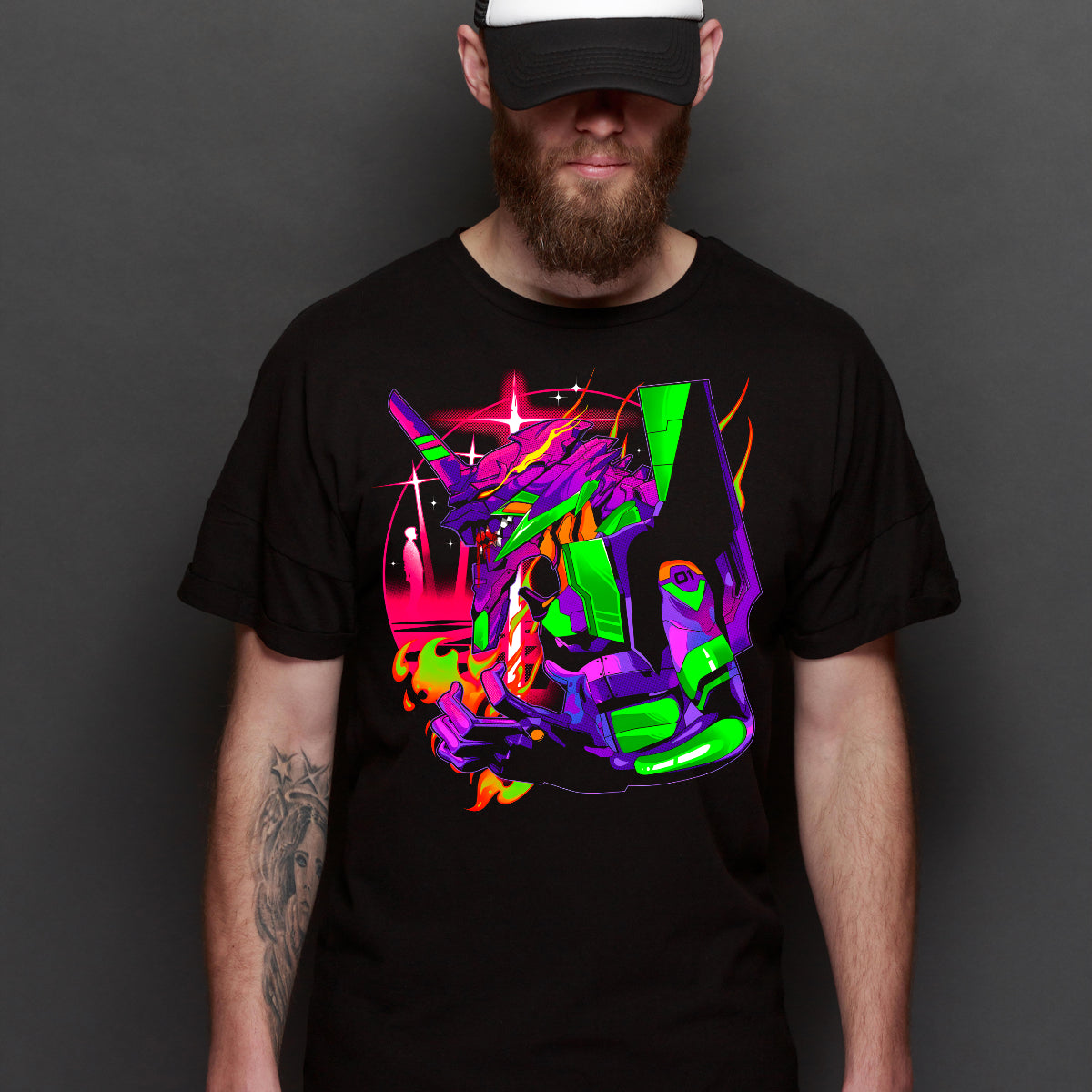 Neon Genesis Evangelion Unit-01 V6 T-Shirt Japanese Anime Tee