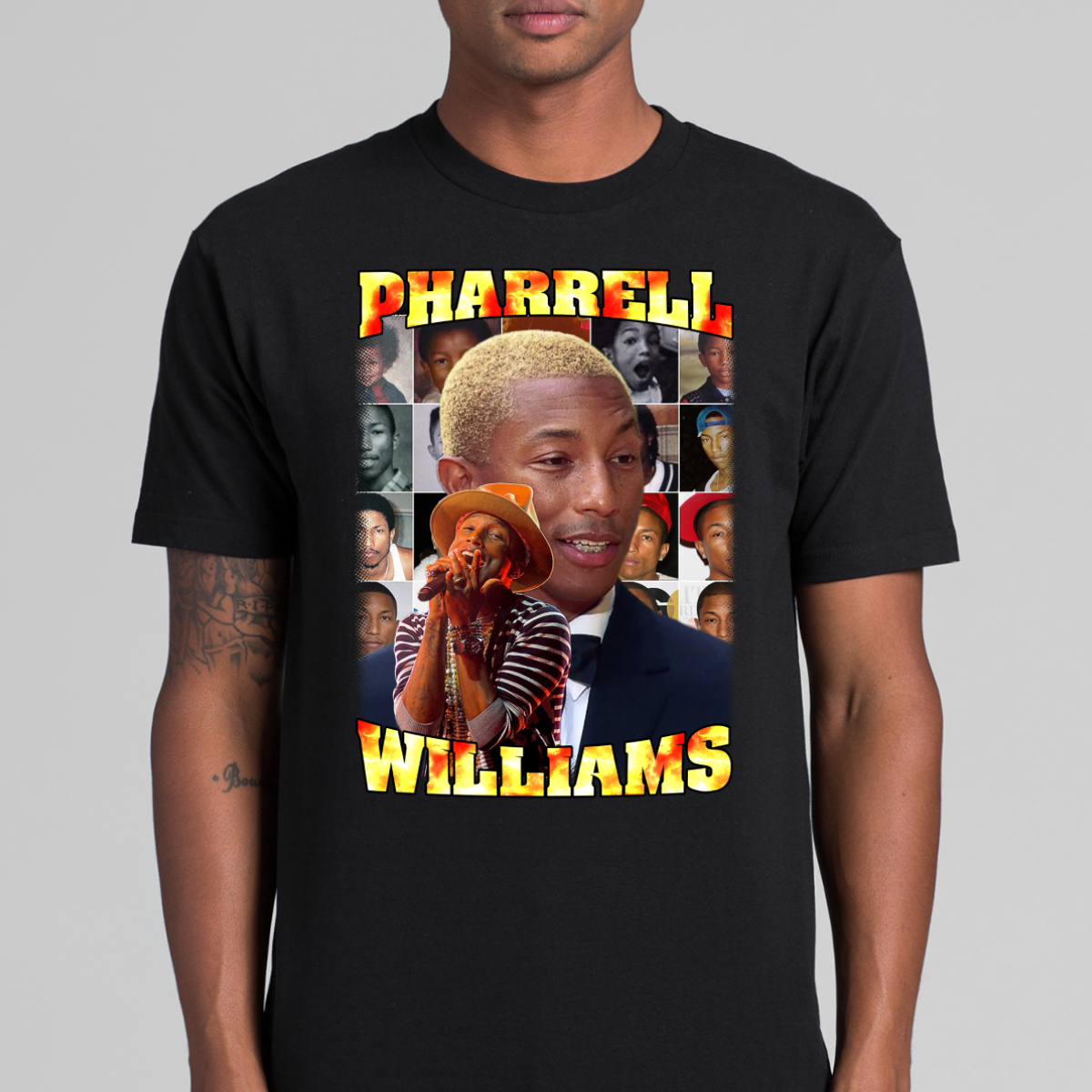Pharrell Williams V2 T-Shirt Rapper Family Fan Hip Hop Culture