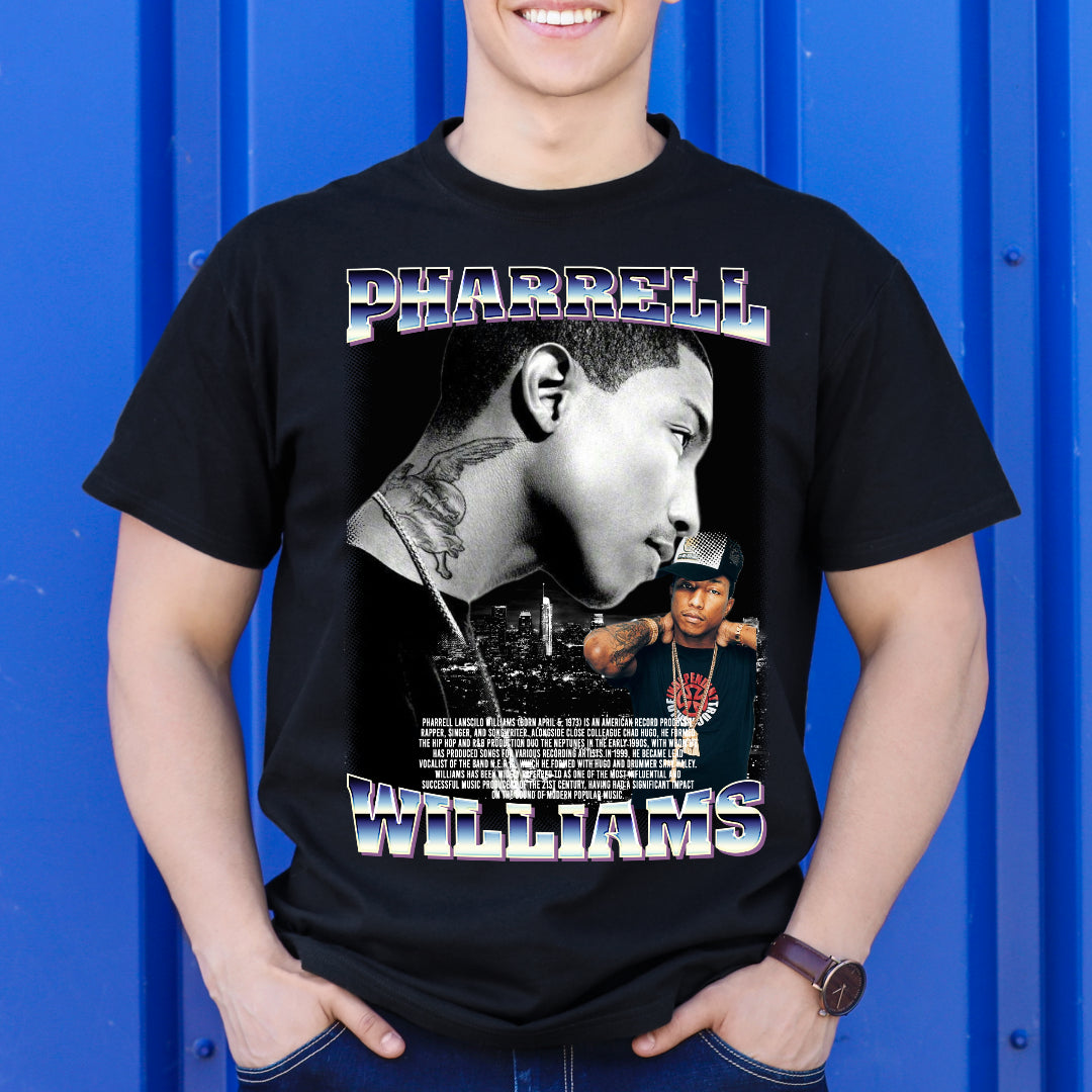 Pharrell Williams T-Shirt Rapper Family Fan Hip Hop Culture