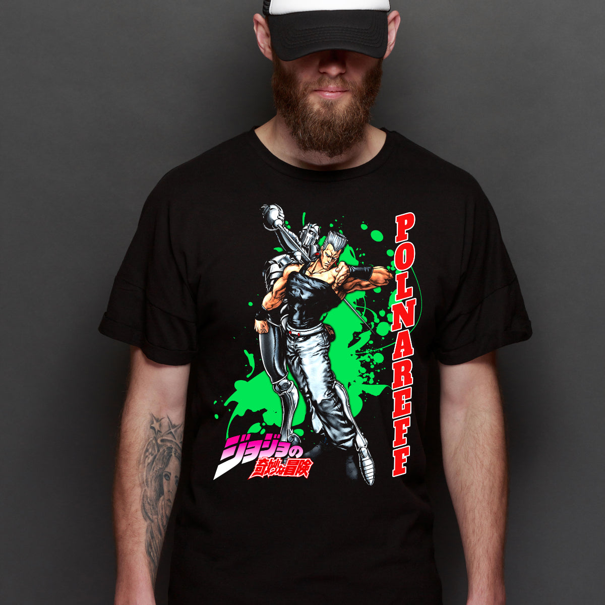 Jojo's Bizarre Adventure Polnareff T-shirt Japanese anime