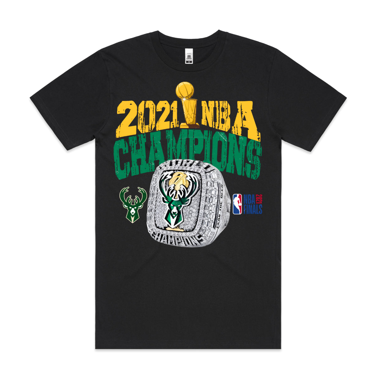 Milwaukee Bucks 2021 NBA T-Shirt Sport Athlete Family Tee
