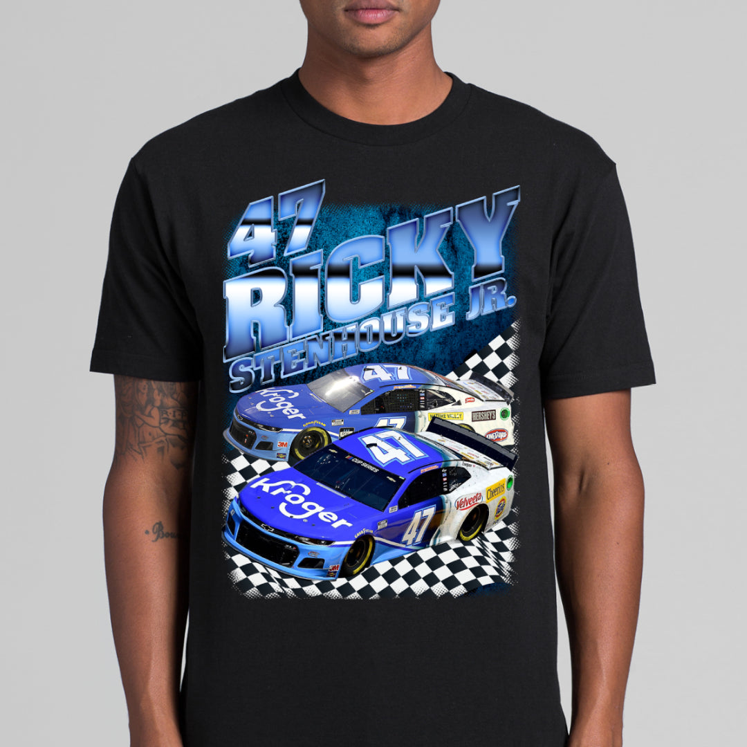 Ricky Stenhouse Jr No47 Stock Car Racing T-Shirt Sport Athlete Family Tee