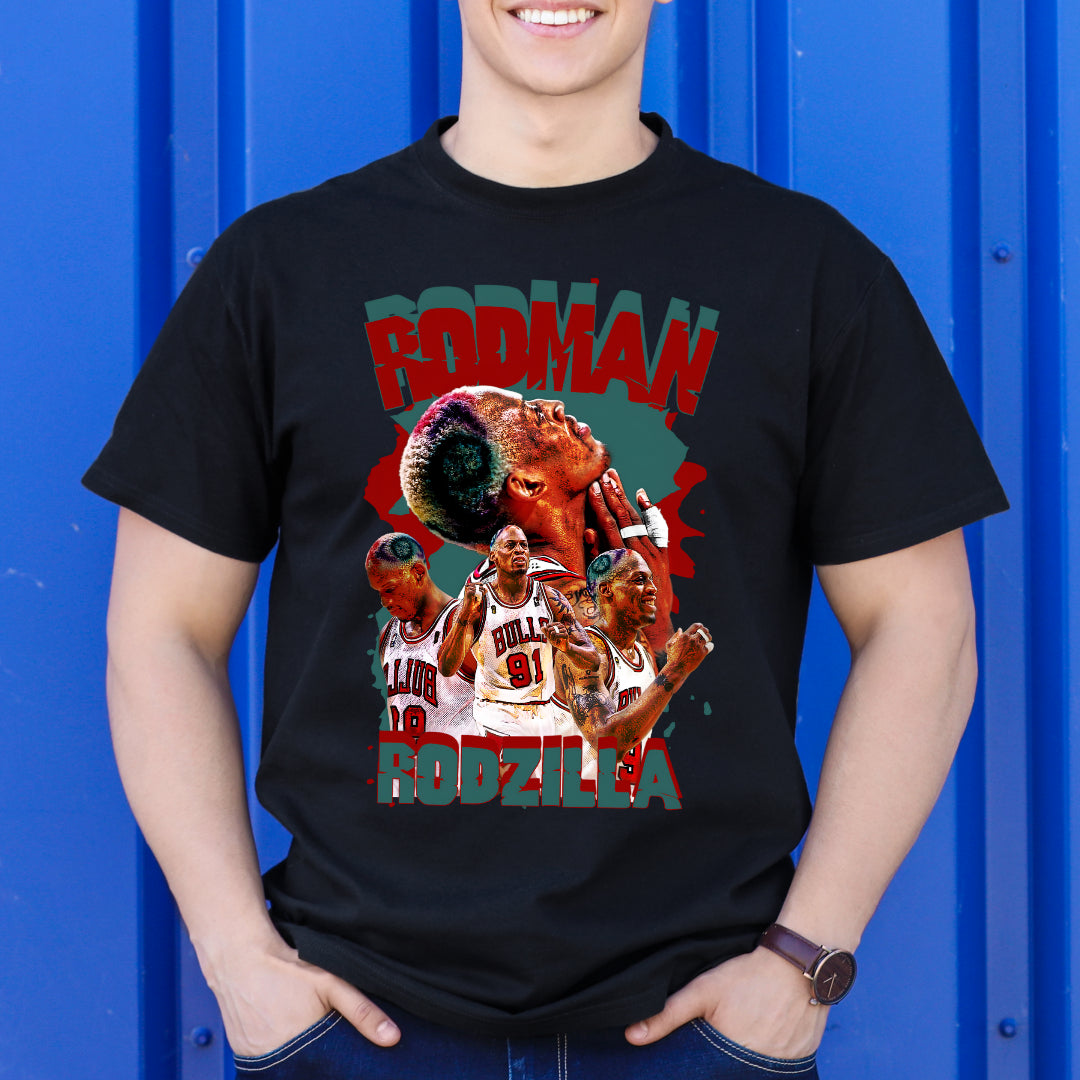 Dennis Rodman V6 NBA T-Shirt Sport Athlete Family Tee