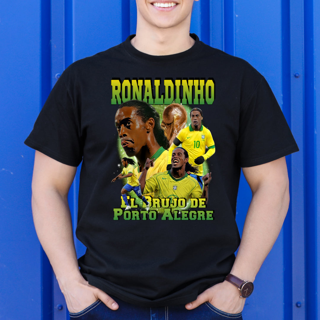 Ronaldinho Gaucho T-Shirt Sport Athlete Family Tee Football