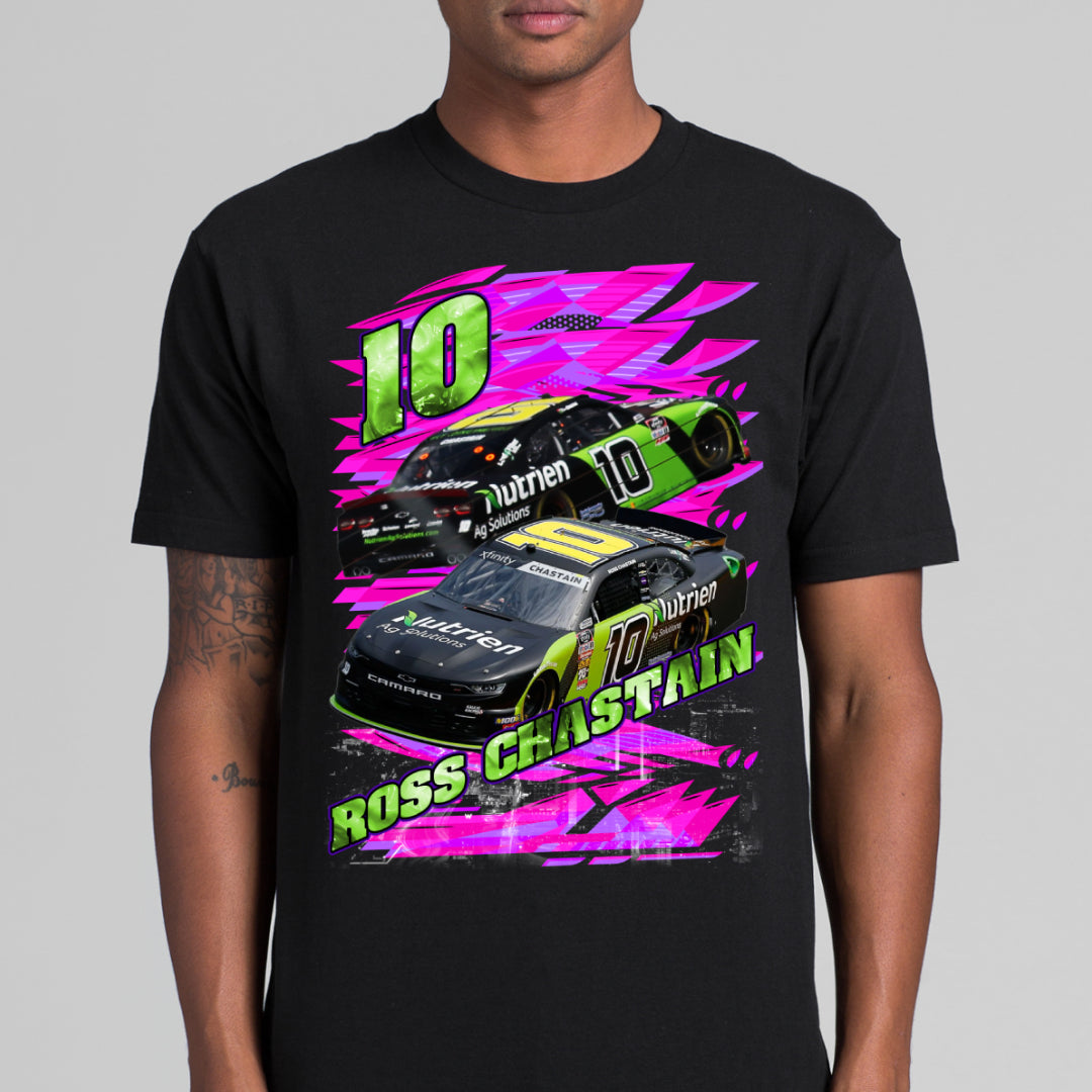 Ross Chastain No10 Stock Car Racing T-Shirt Sport Athlete Family Tee