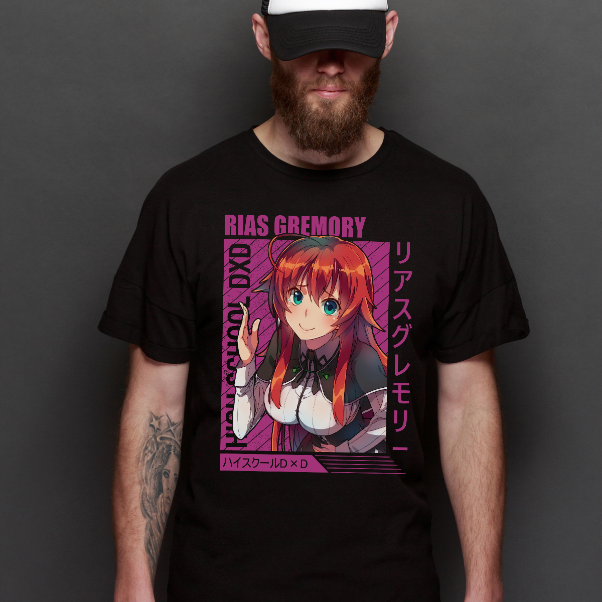 High School DxD Rias Gremory V3 T-Shirt Japanese Anime Tee