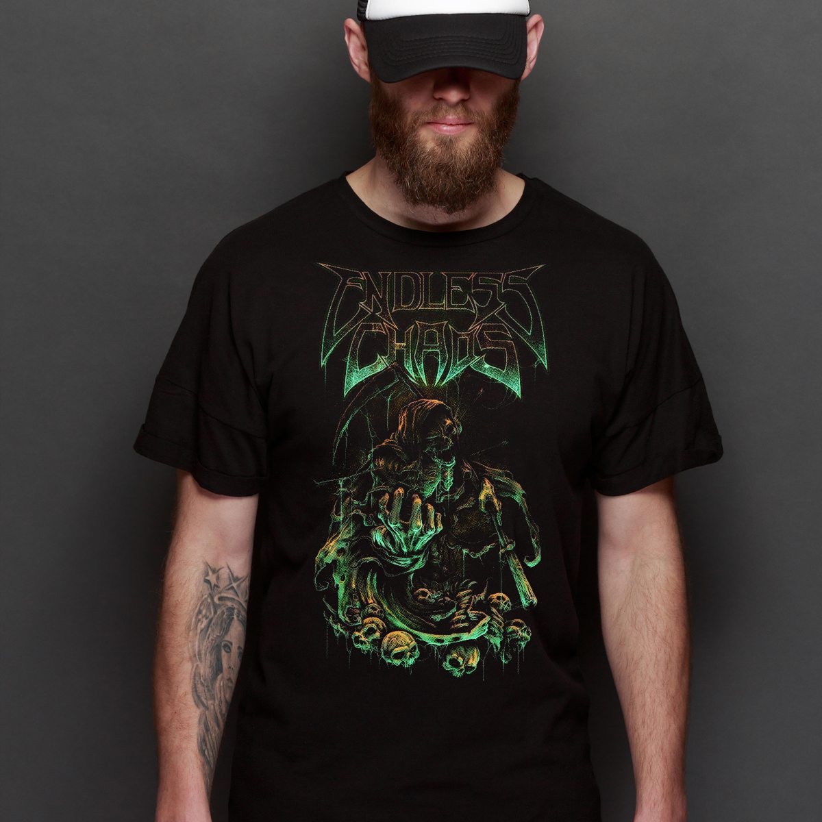 Endless Chaos V2 T-Shirt Band Family Tee Music Heavy Metal