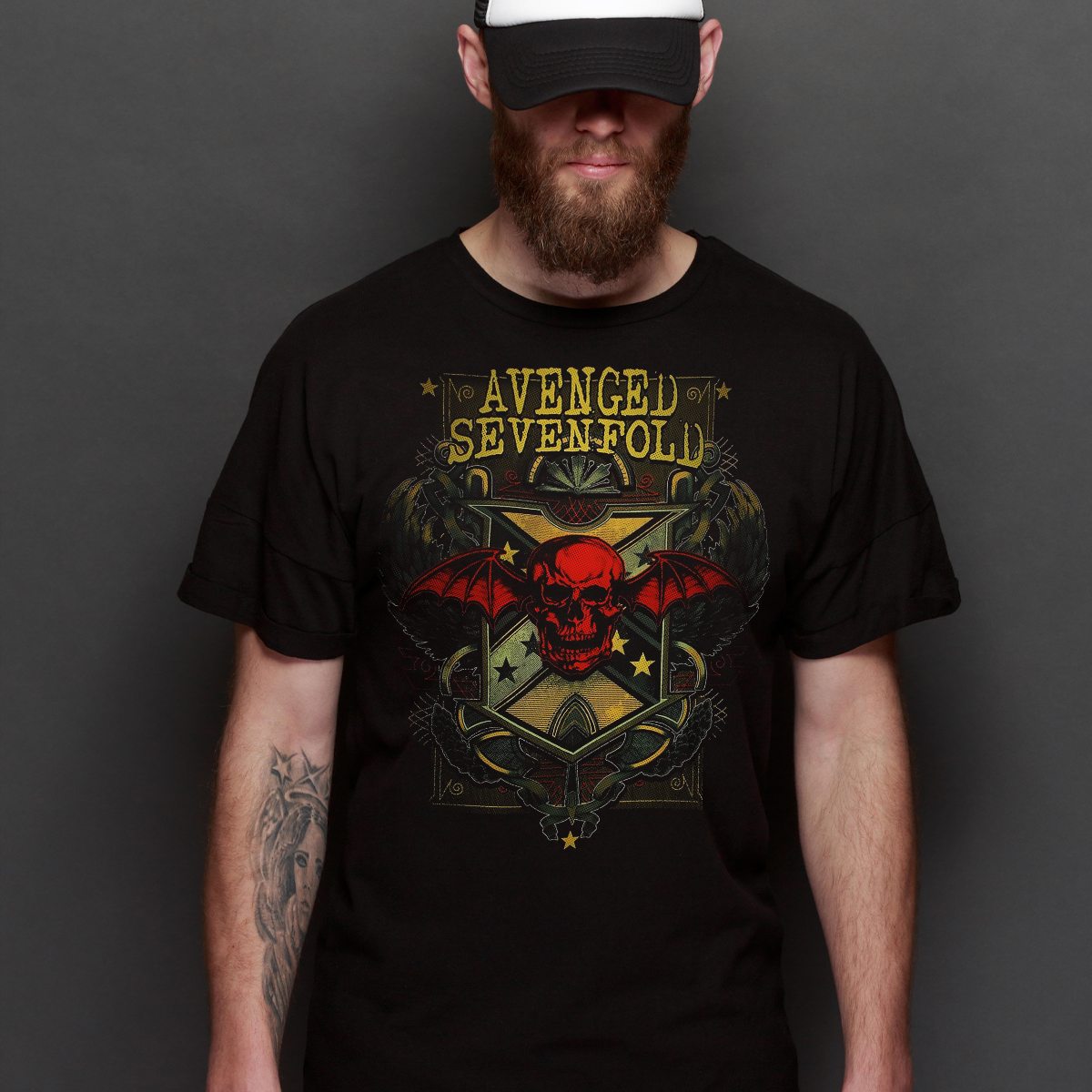 Avenged Sevenfold V7 T-Shirt Band Family Tee Music Heavy Metal