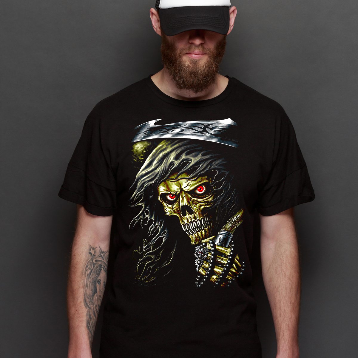 Heavy Metal Grim Reaper V3 T-Shirt Band Family Tee Music