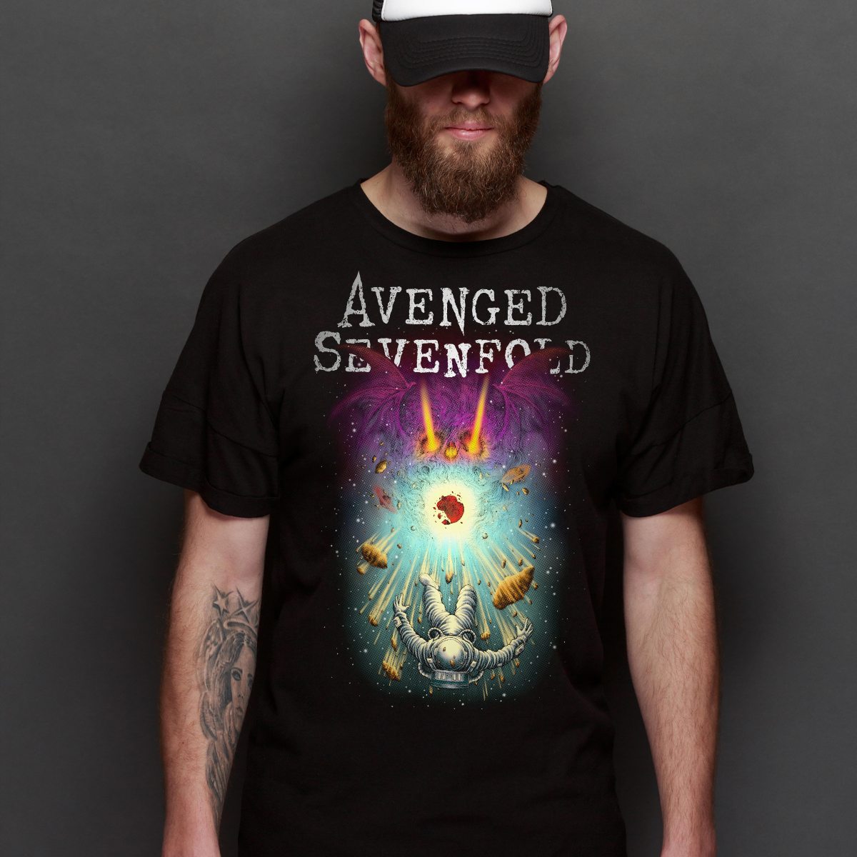 Avenged Sevenfold V8 T-Shirt Band Family Tee Music Heavy Metal