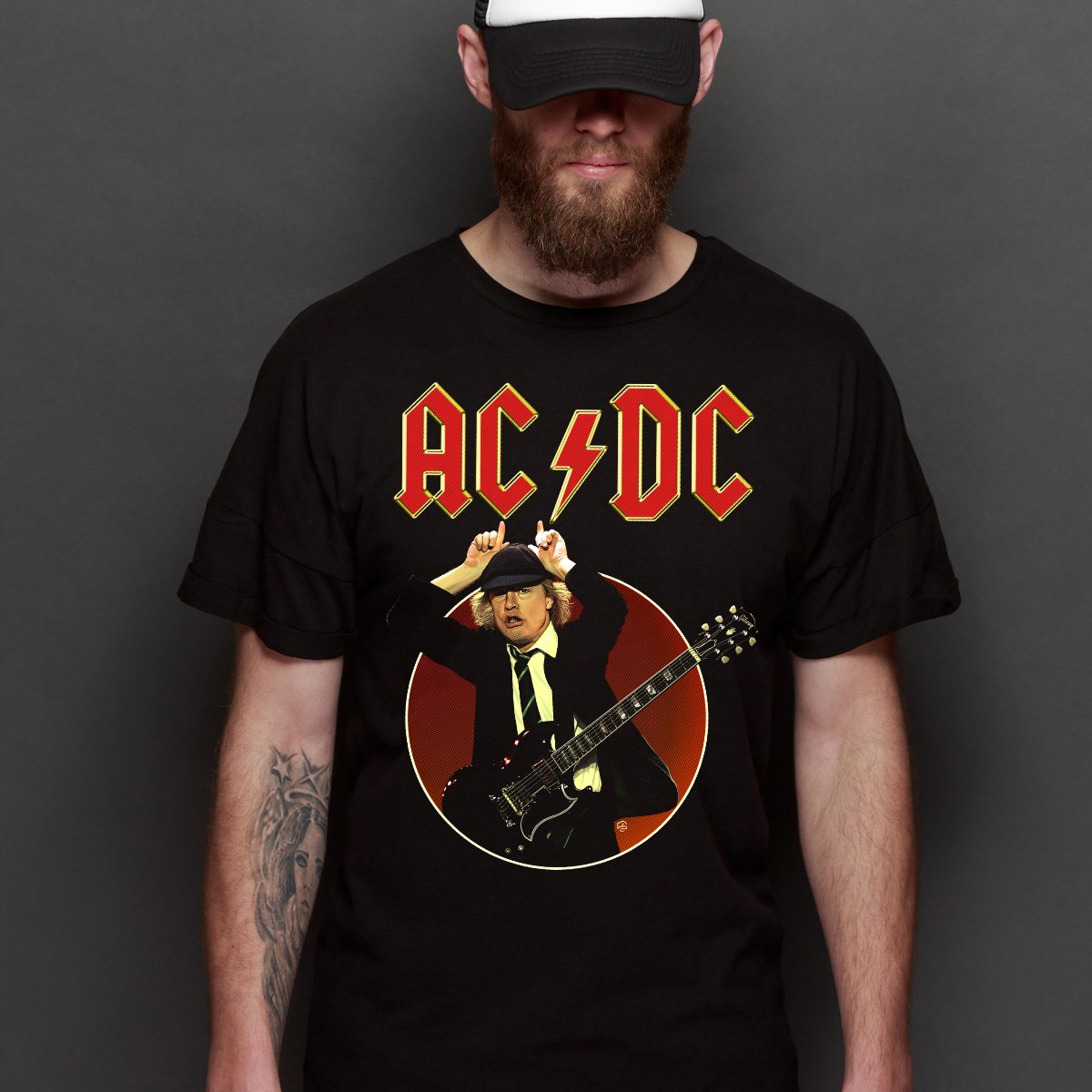 AC/DC V7 T-Shirt Band Family Tee Music Rock And Roll
