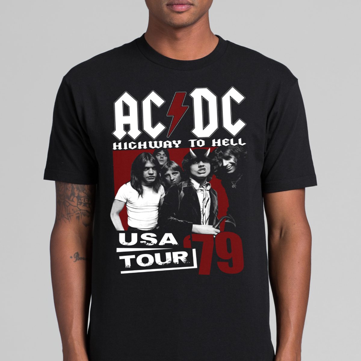 AC/DC V19 T-Shirt Band Family Tee Music Rock And Roll