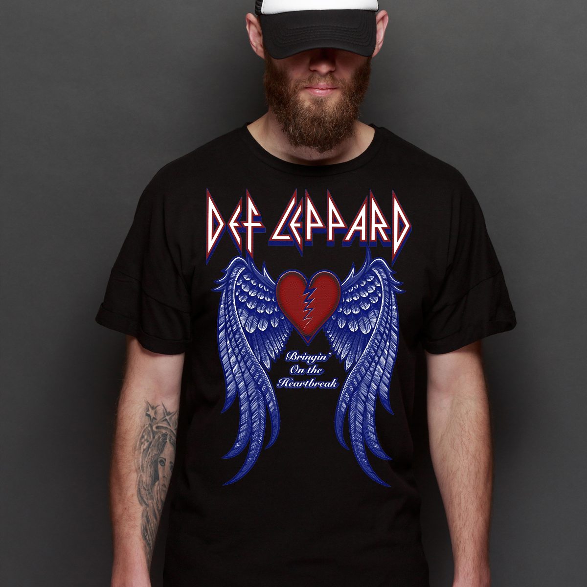 Def Leppard V3 T-Shirt Band Family Tee Music Rock And Roll