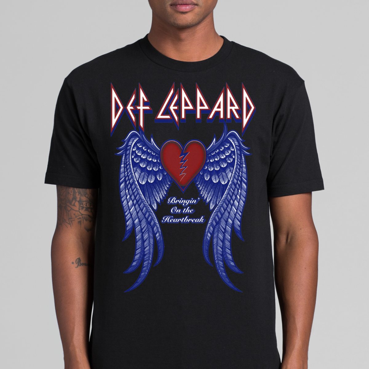 Def Leppard V3 T-Shirt Band Family Tee Music Rock And Roll