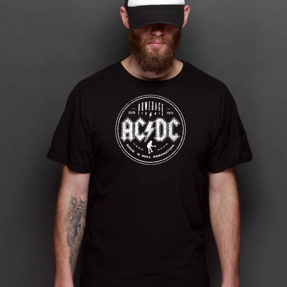 AC/DC V21 T-Shirt Band Family Tee Music Rock And Roll