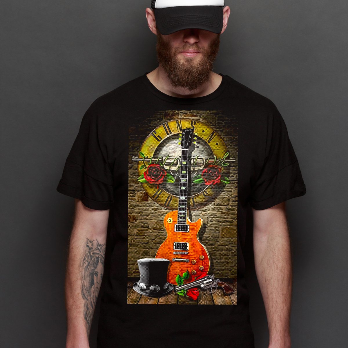 Guns N' Roses V14 T-Shirt Band Family Tee Music Rock And Roll