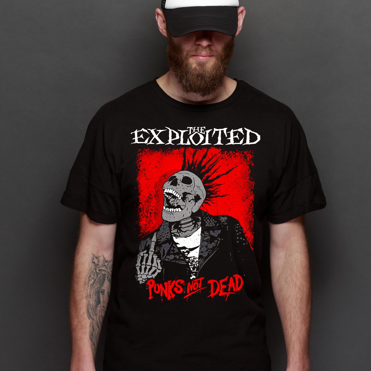 The Exploited V4 T-Shirt Band Family Tee Music Punk