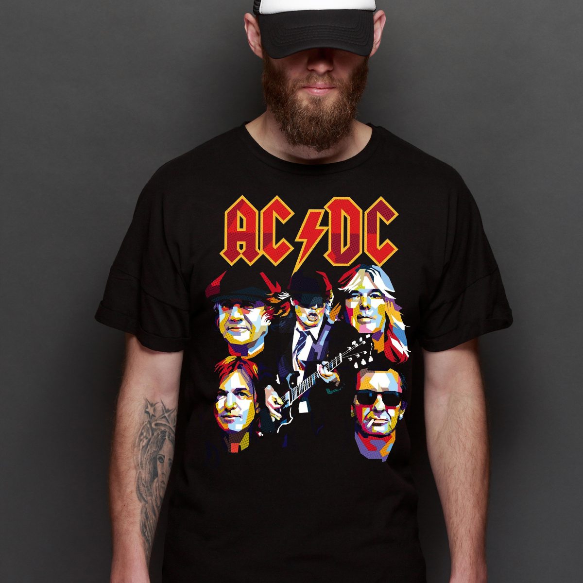 AC/DC V11 T-Shirt Band Family Tee Music Rock And Roll