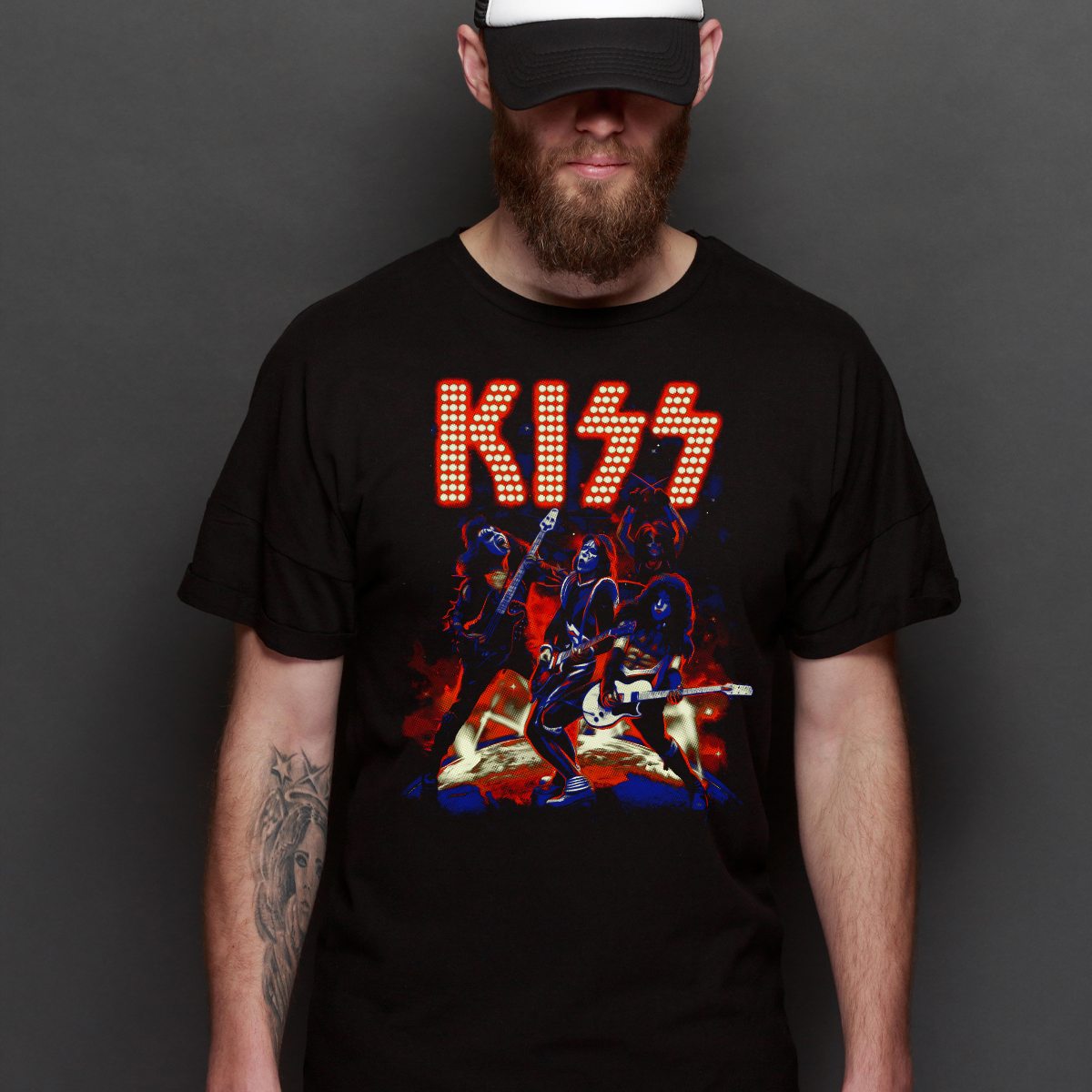 KISS T-Shirt V19 Band Family Tee Music Heavy Metal