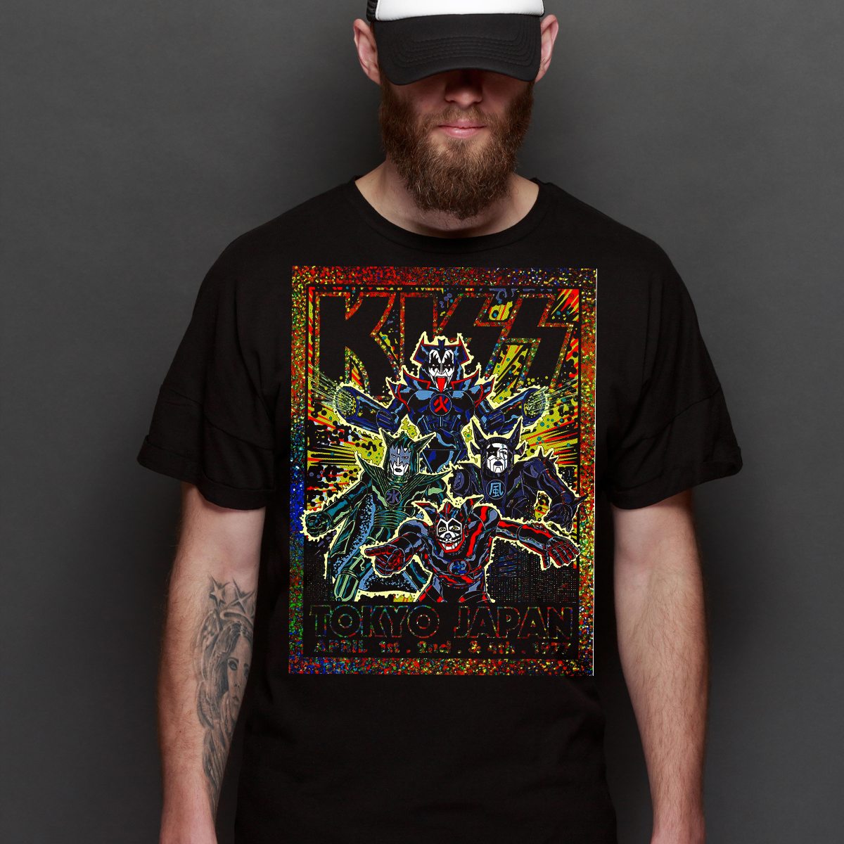 KISS T-Shirt V23 Band Family Tee Music Heavy Metal