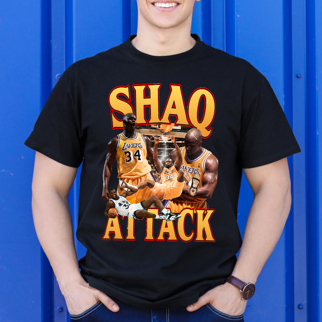 Shaquille O'Neal NBA T-Shirt Sport Athlete Family Tee