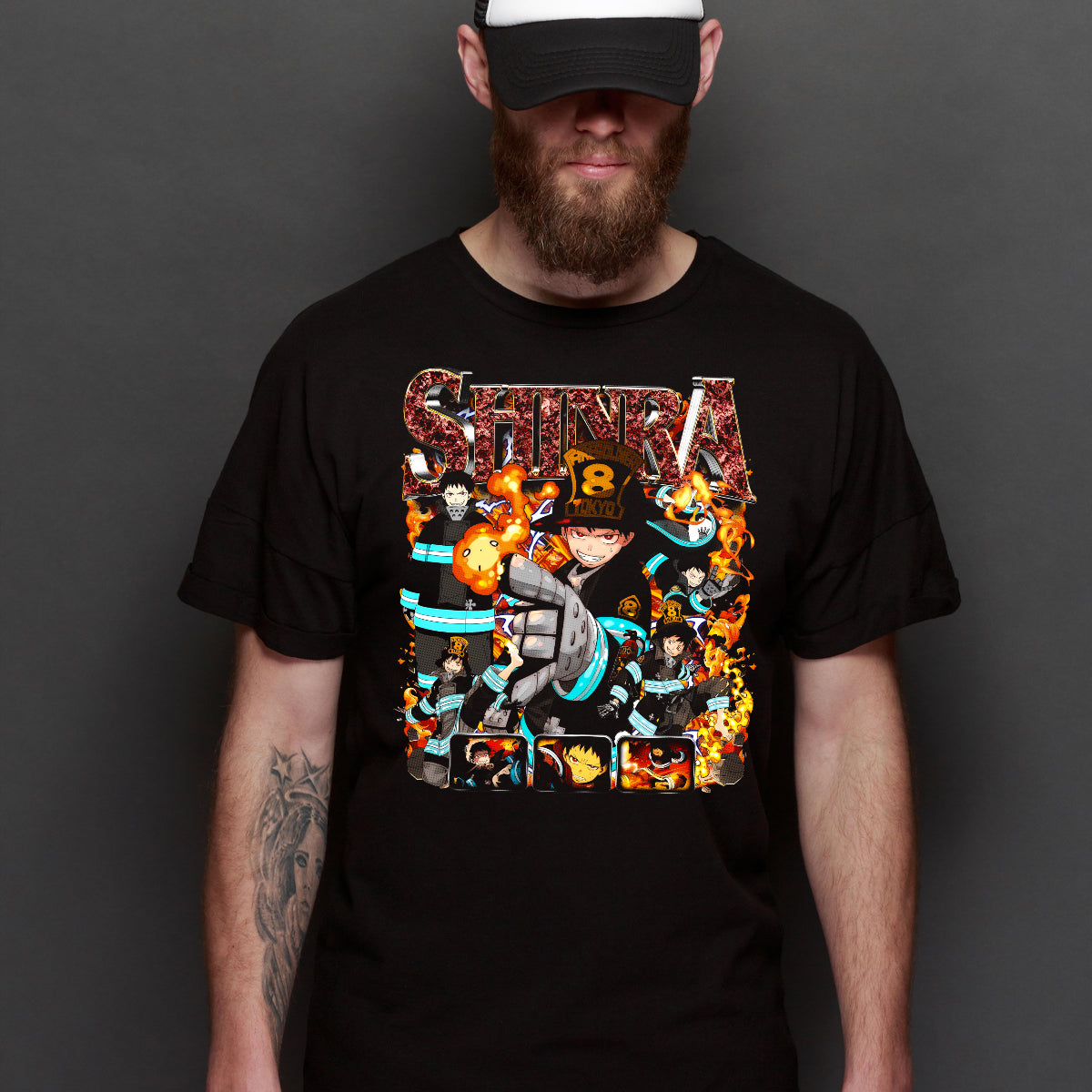 Fire Force Shinra Kusakabe T-Shirt Japanese Anime Tee