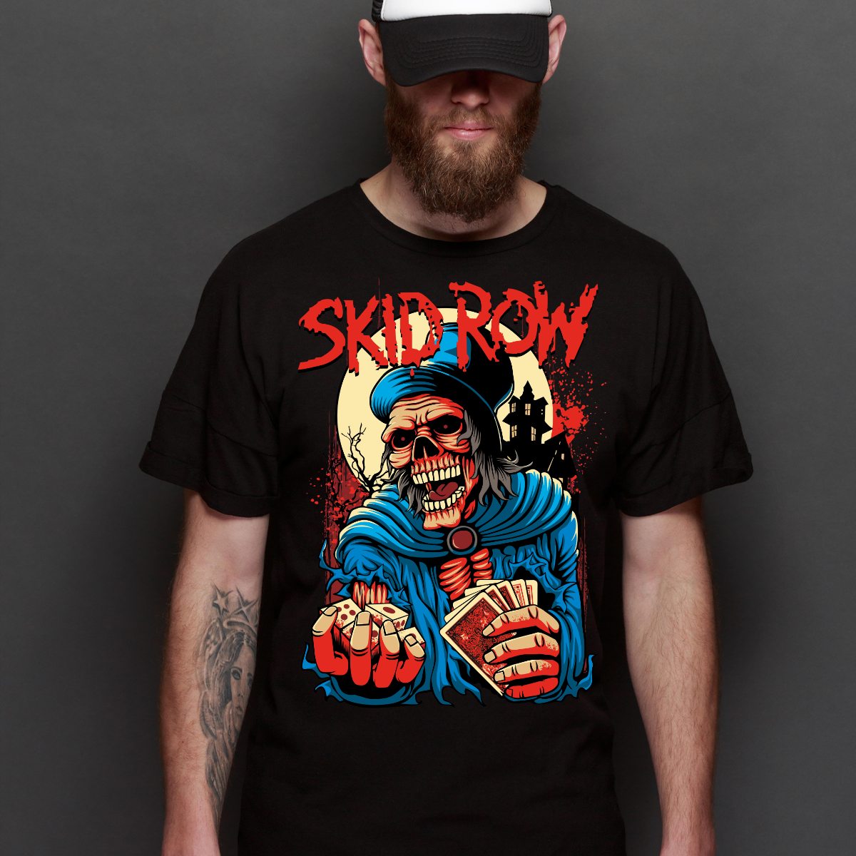 Skid Row V2 T-Shirt Band Family Tee Music Rock And Roll