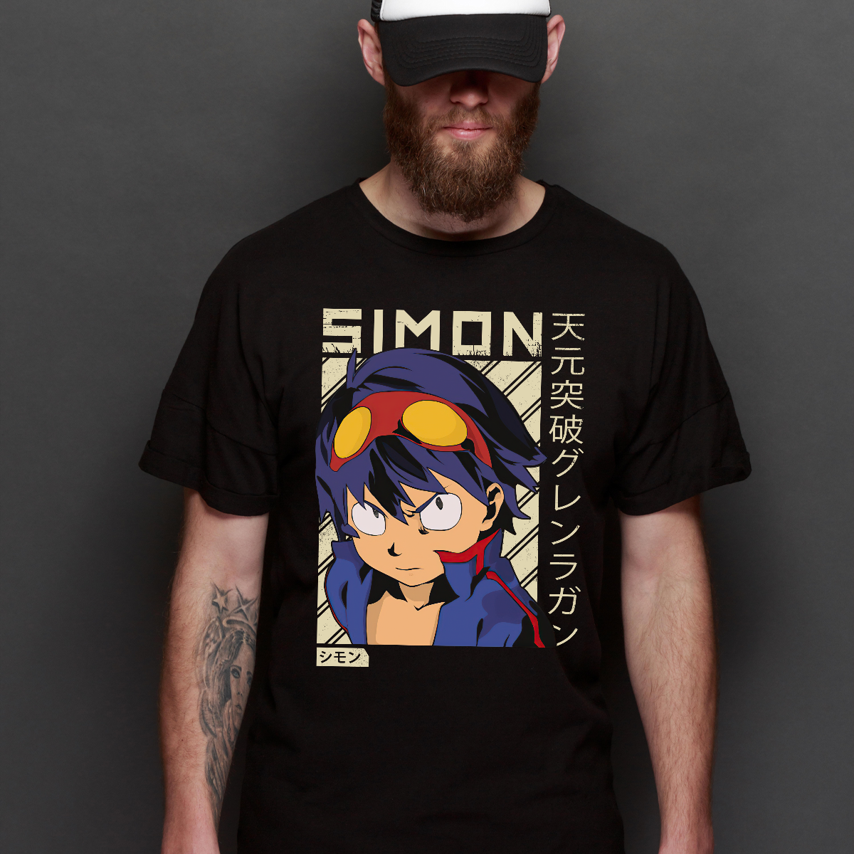 Tengen Toppa Gurren Lagann Simon T-Shirt Japanese Anime Tee